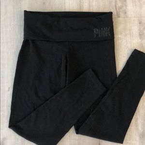 Black Victoria Secret leggings. Size small